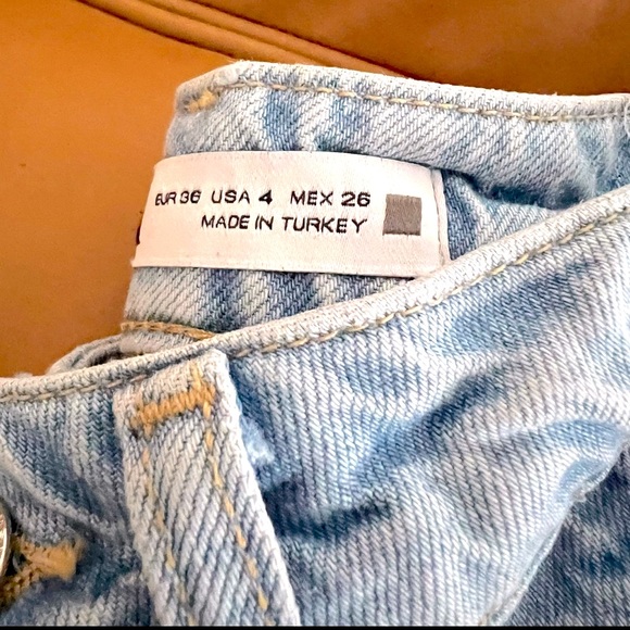 Zara Mom got biker jeans Z1975 size 4 - Picture 7 of 11